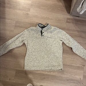 Eddie Bauer Men's Cream Crewneck Sweater